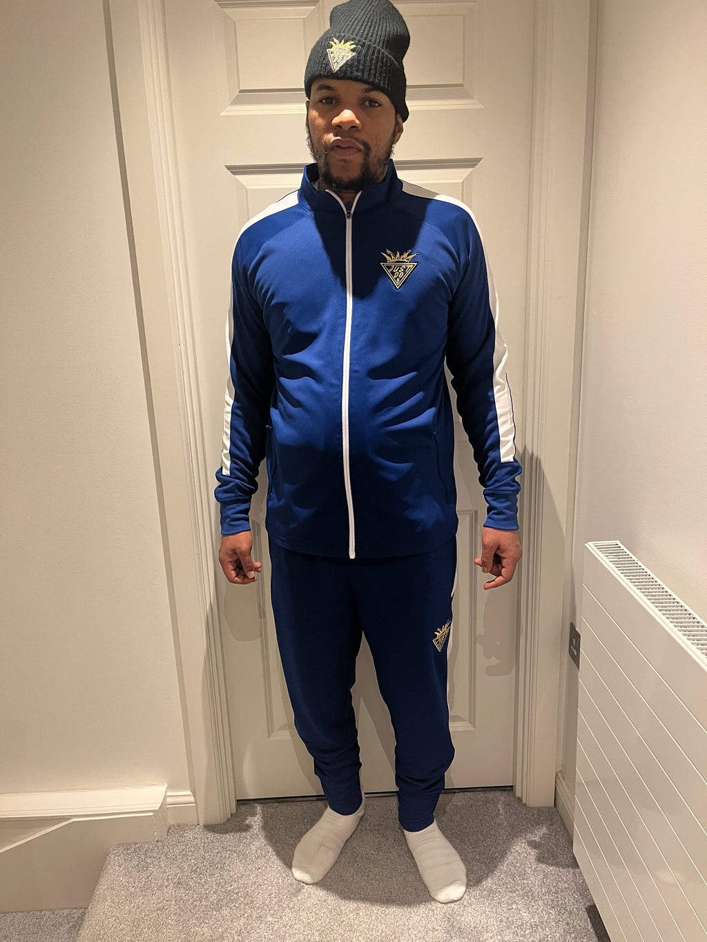 Just Do Inc Premium Field Jacket V1 Royal Blue/White