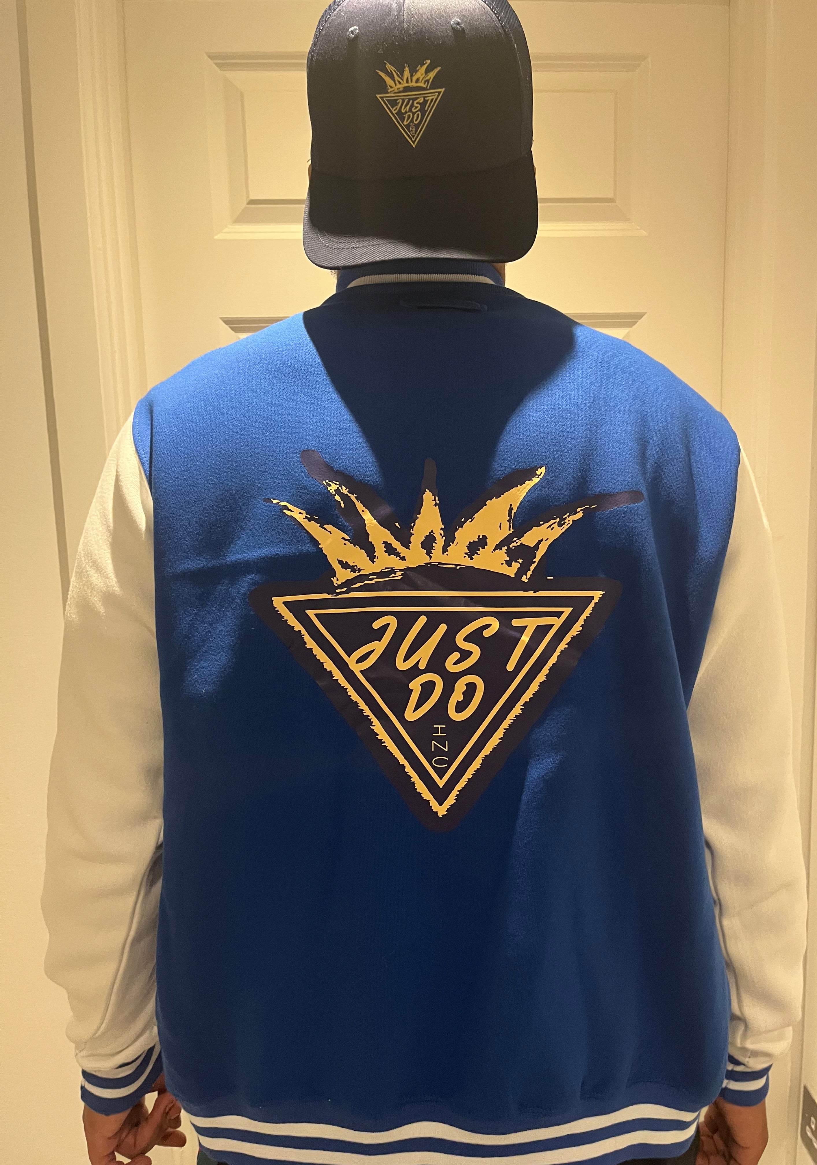 Just Do Inc Premium Varsity Jacket V1 Blue
