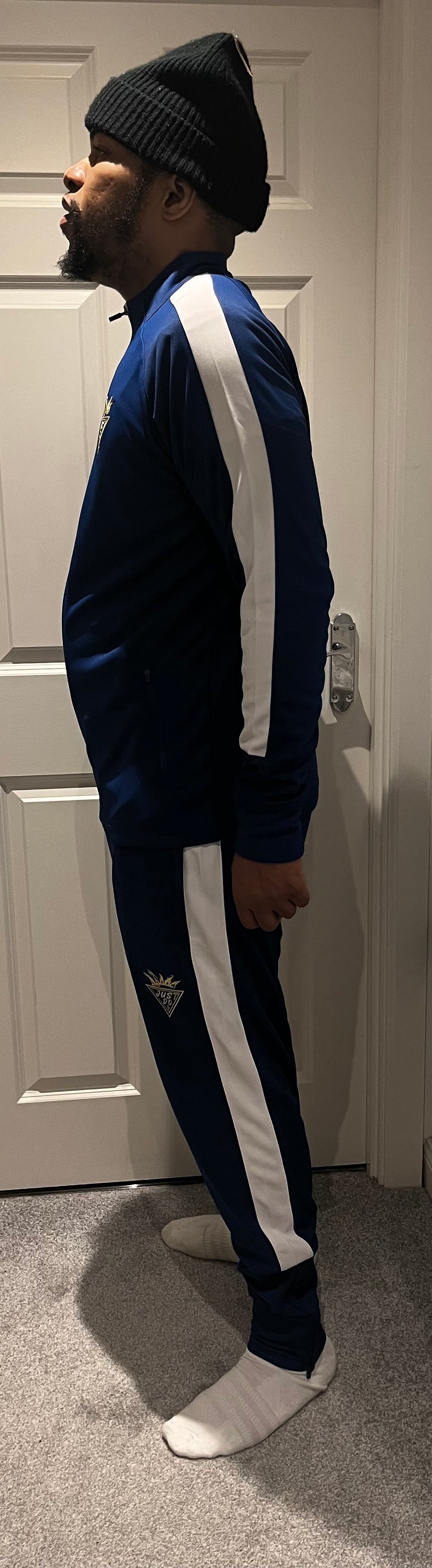 Just Do Inc Premium Field Jacket V1 Royal Blue/White