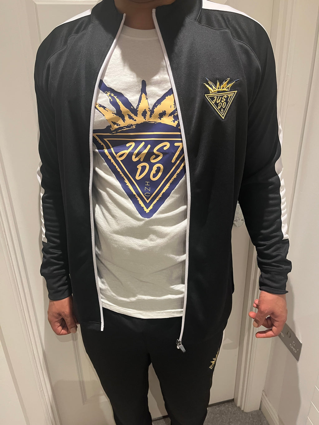 Just Do Inc Premium Field Jacket V1 Black/White