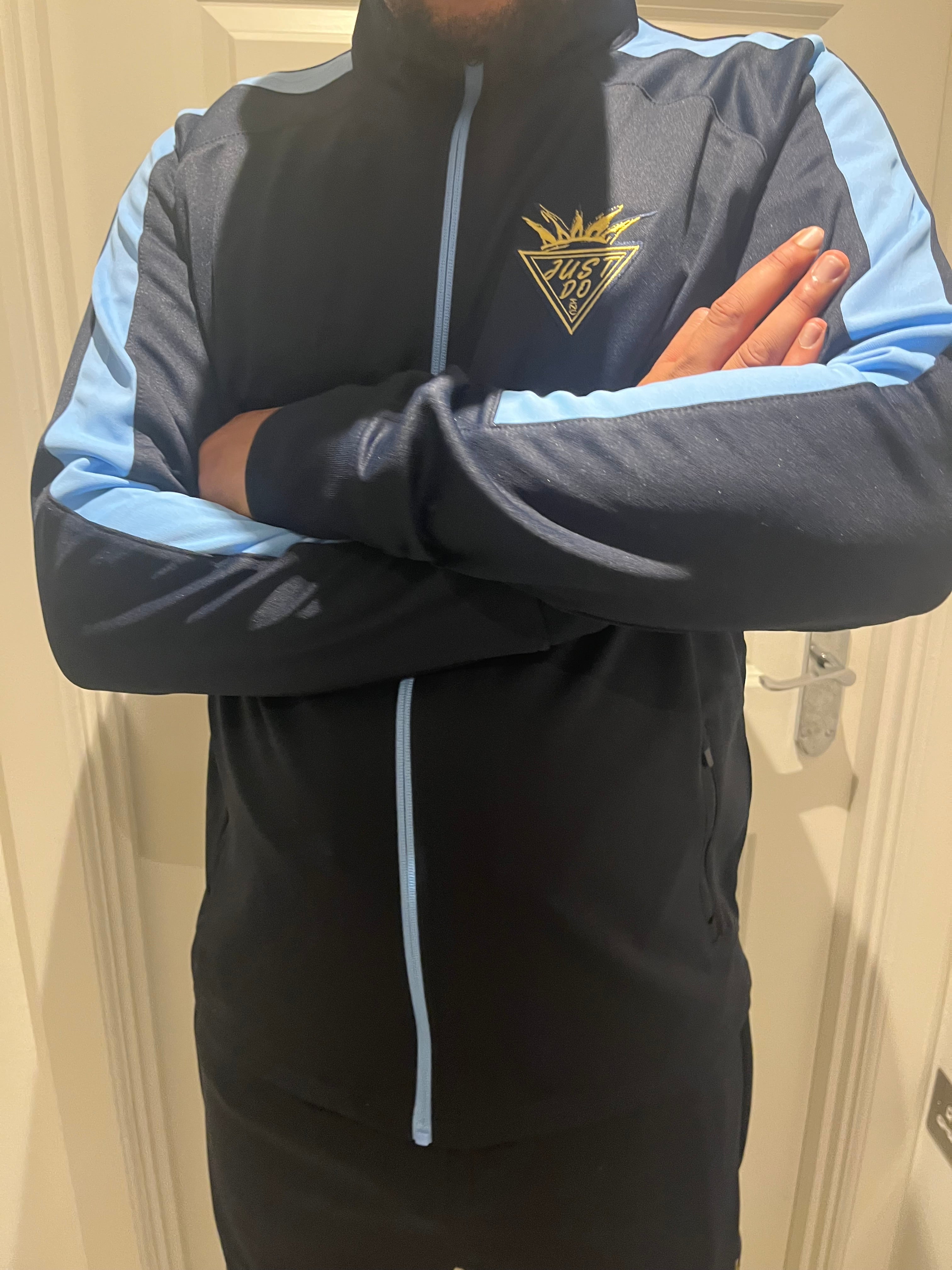 Just Do Inc Premium Field Jacket V1 Navy/Sky Blue