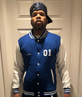 Just Do Inc Premium Varsity Jacket V1 Blue