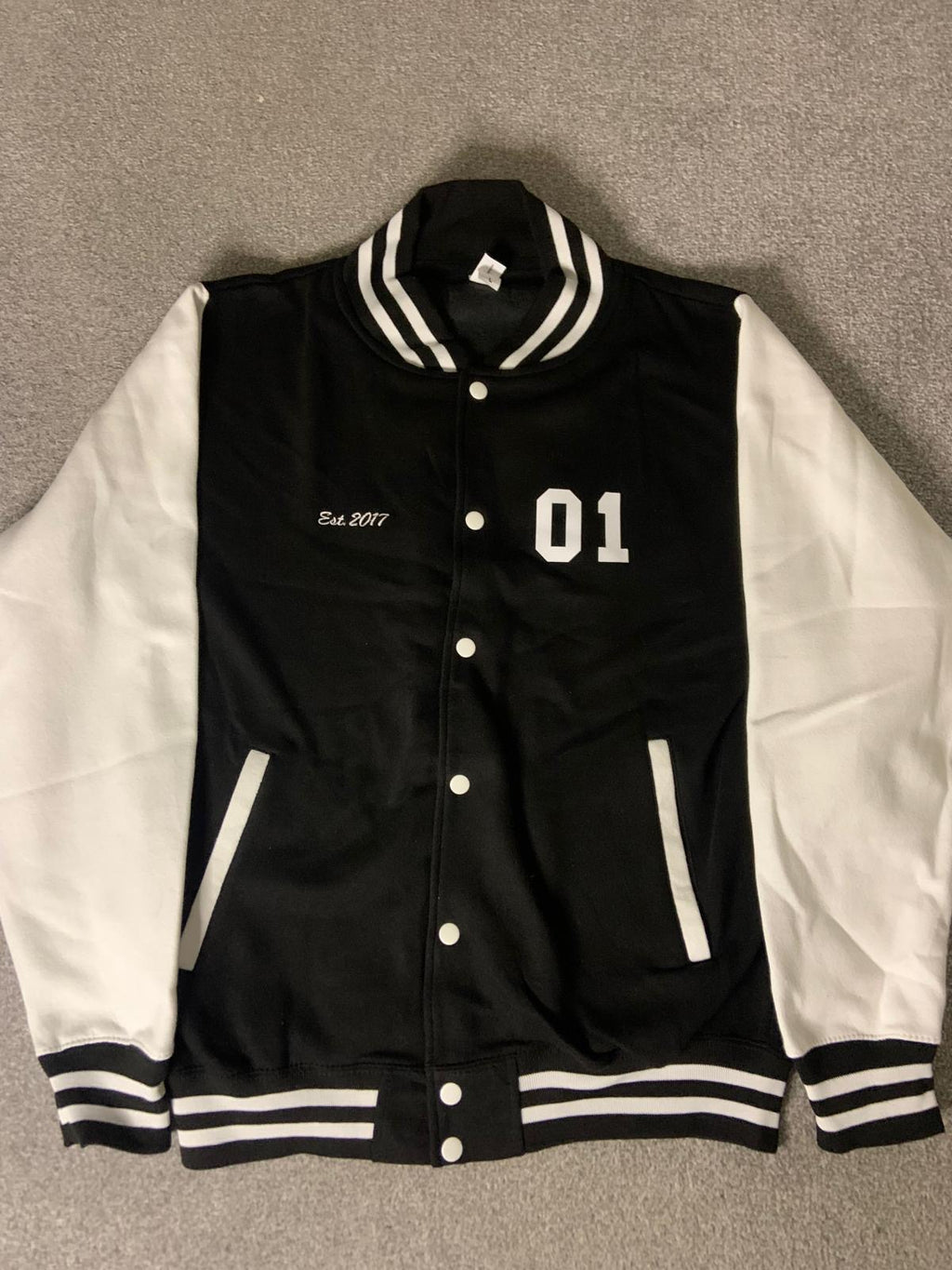 Just Do Inc Premium Varsity Jacket V1 Black